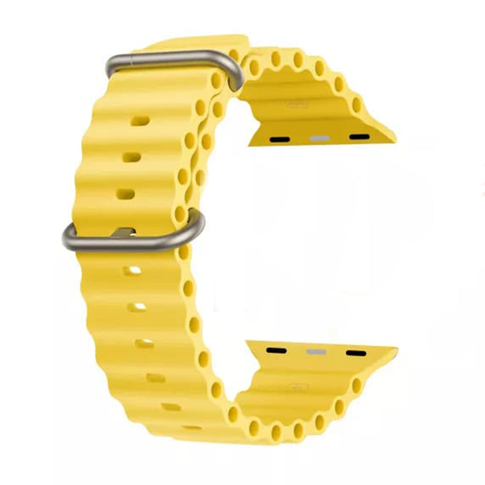 Cinturino Techsuit W038 per Apple Watch 49mm / 46mm / 45mm / 44mm / 42mm Series, Giallo