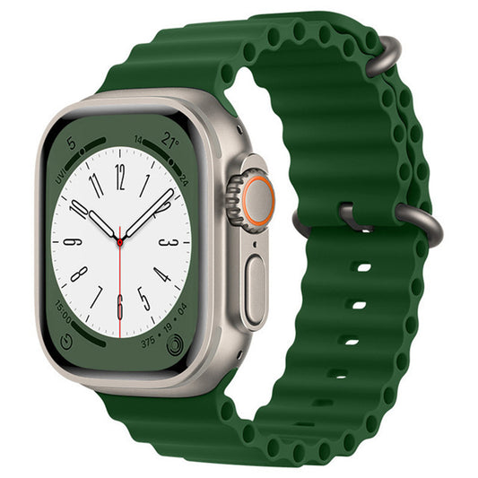 Cinturino Techsuit W038 per Apple Watch 49mm / 46mm / 45mm / 44mm / 42mm Series, Verde Scuro