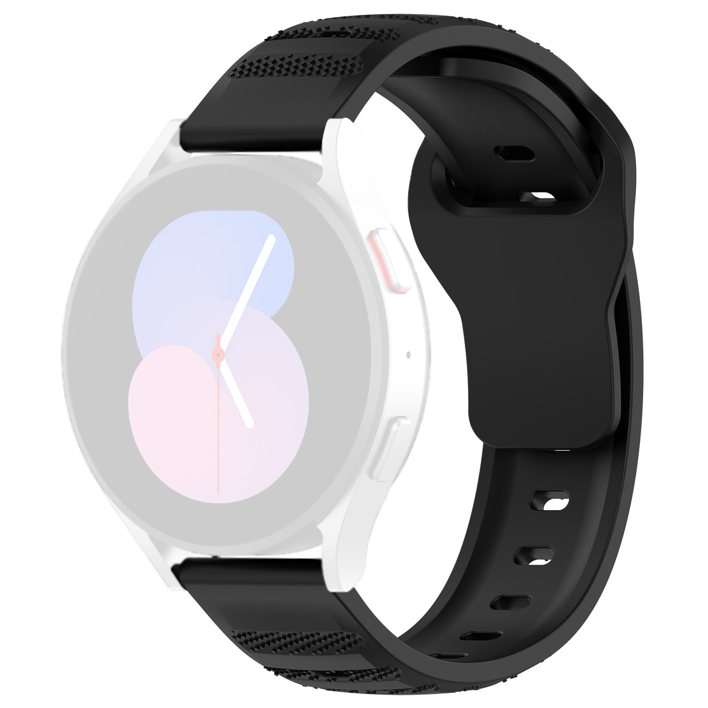 Cinturino Techsuit W050 per Huawei Watch / Xiaomi Watch Series, 22mm, Nero