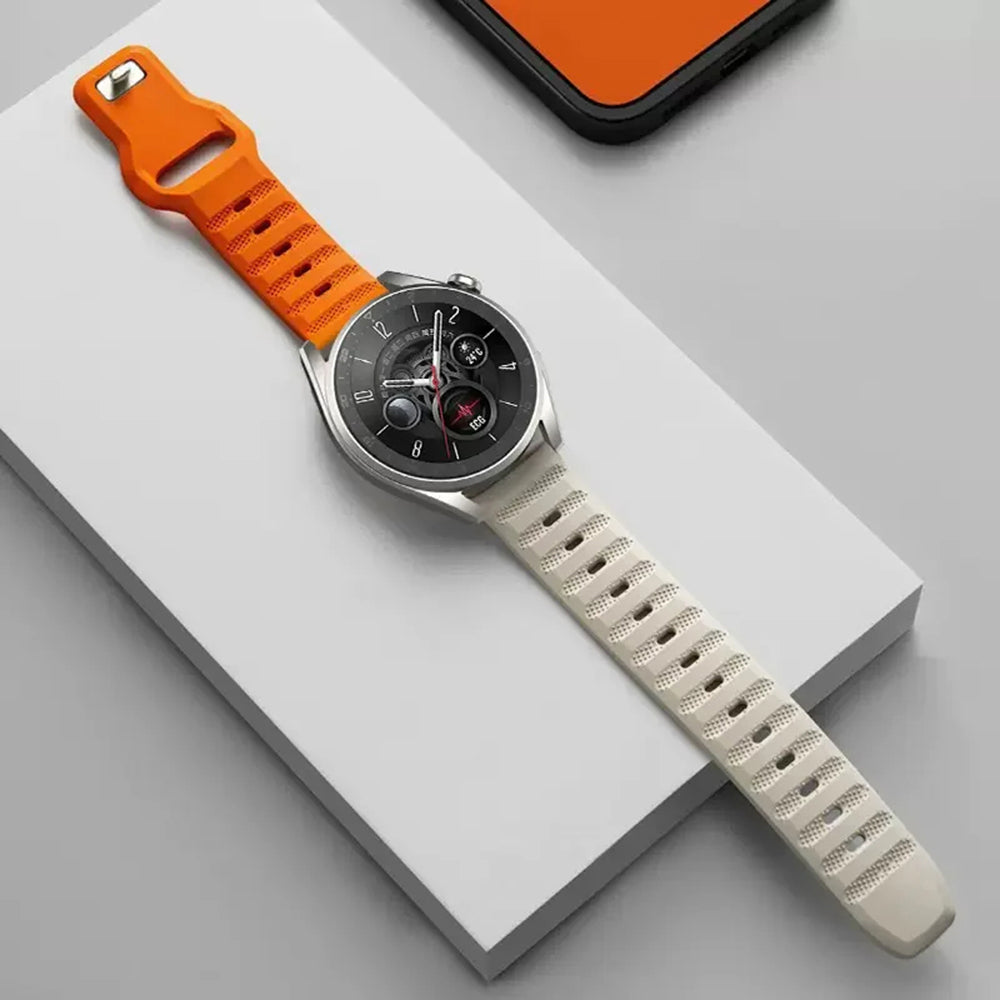 Cinturino Techsuit W050 per Samsung Galaxy Watch / Huawei Watch Series, 20mm, Arancione
