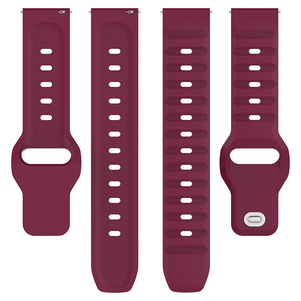 Cinturino Techsuit W050 per Samsung Galaxy Watch / Huawei Watch Series, 20mm, Bordeaux