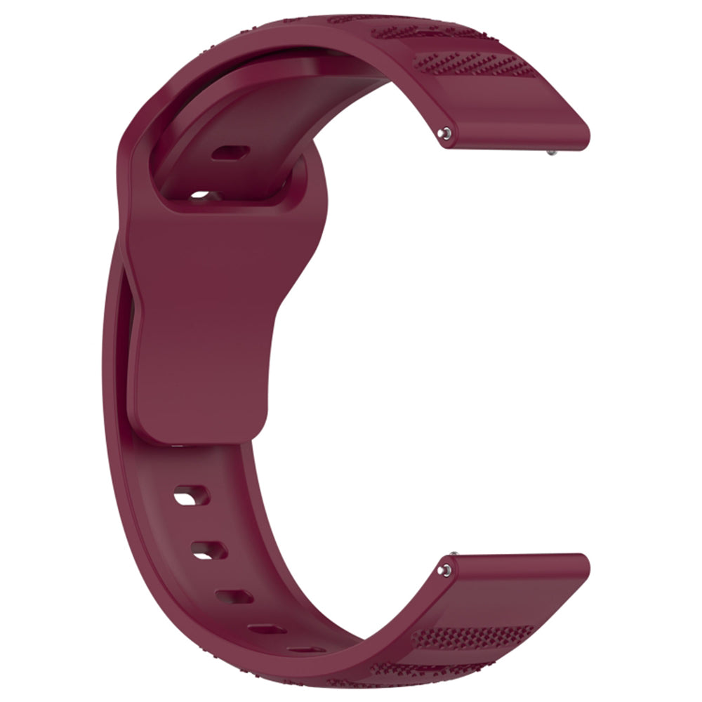 Cinturino Techsuit W050 per Samsung Galaxy Watch / Huawei Watch Series, 20mm, Bordeaux