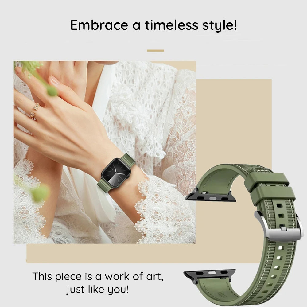 Cinturino Techsuit W051 per Apple Watch 42mm / 41mm / 40mm / 38mm Series, Grigio