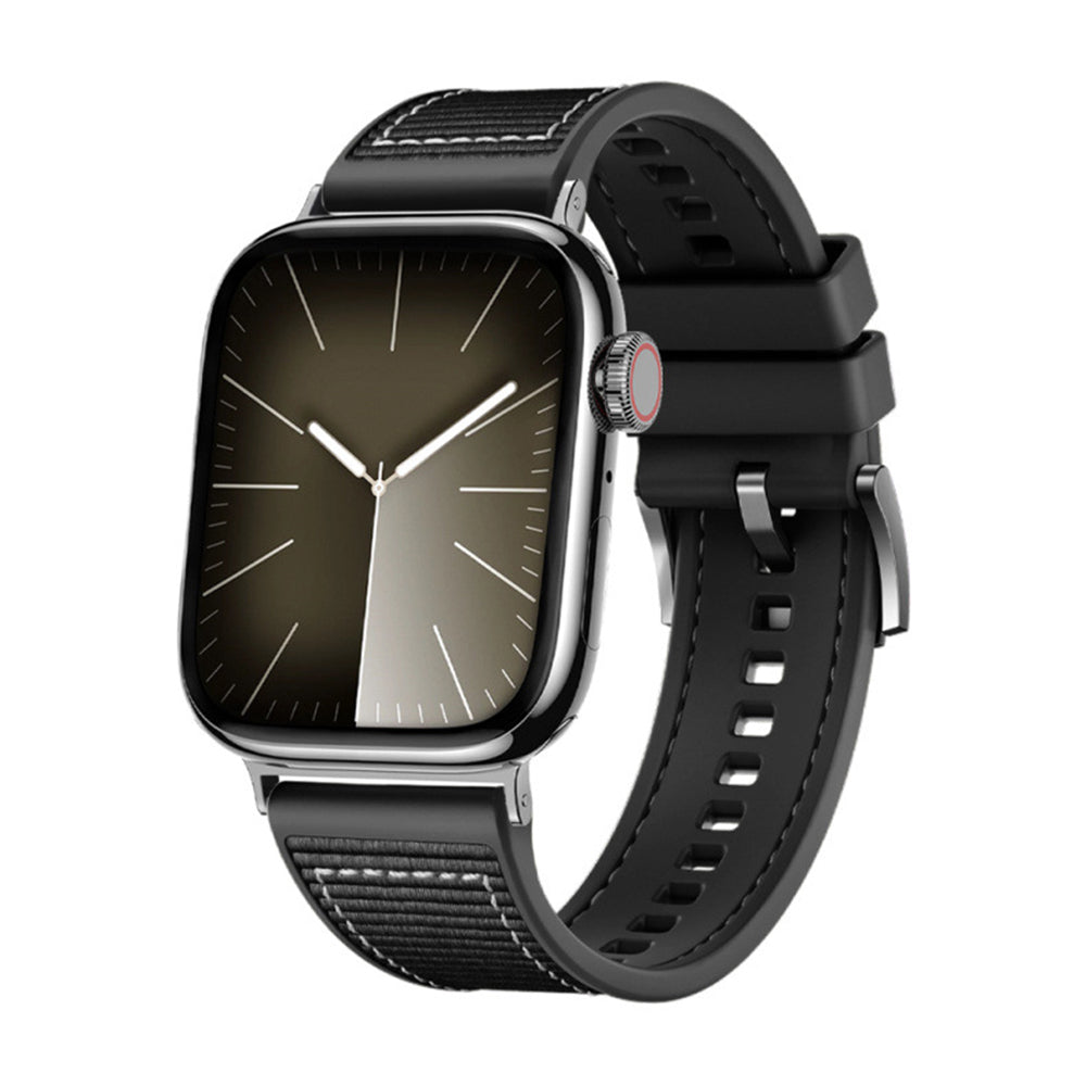 Cinturino Techsuit W051 per Apple Watch 42mm / 41mm / 40mm / 38mm Series, Nero