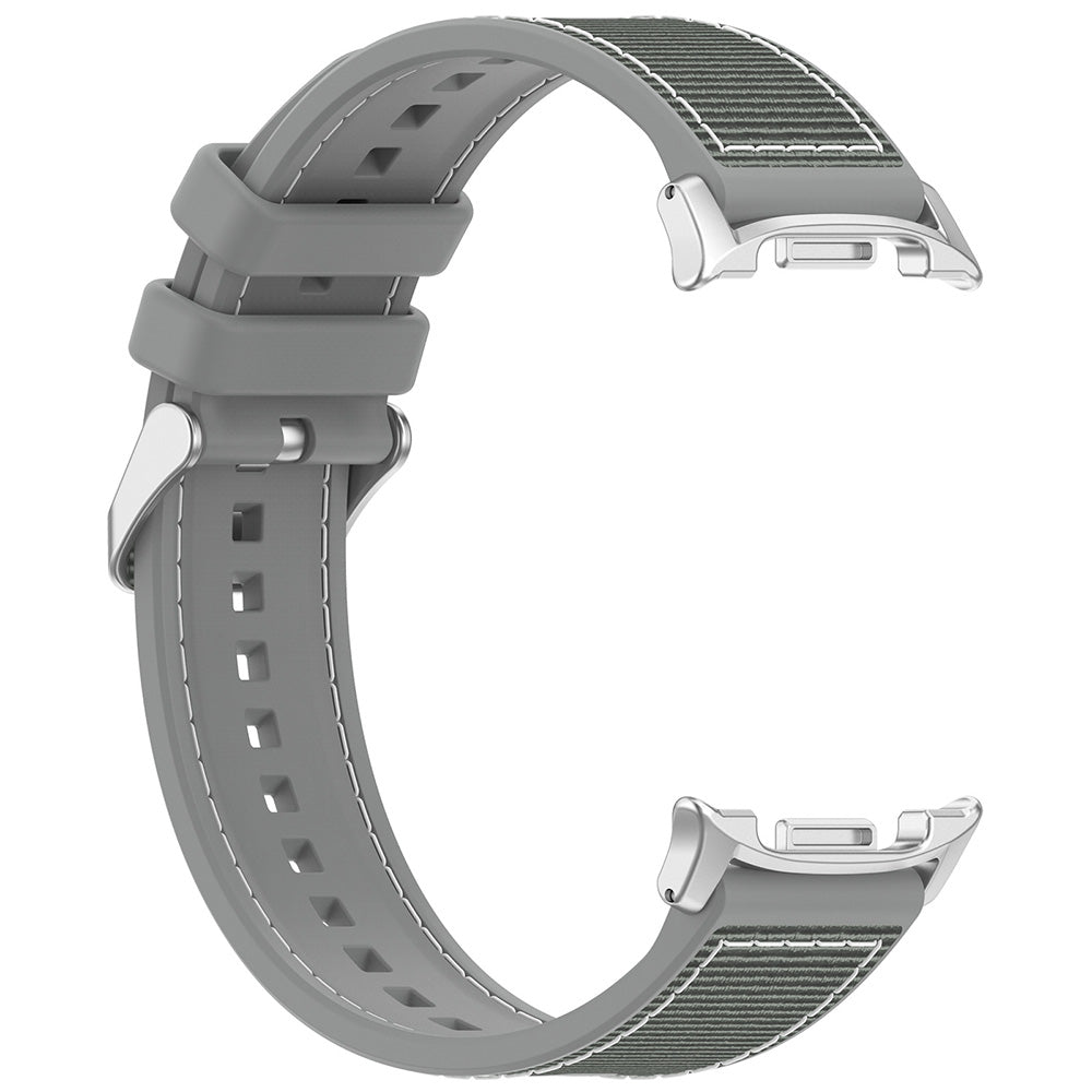 Cinturino Techsuit W051 per Samsung Galaxy Watch 8 Classic / Watch8 44mm / Watch 8 40mm, Grigio