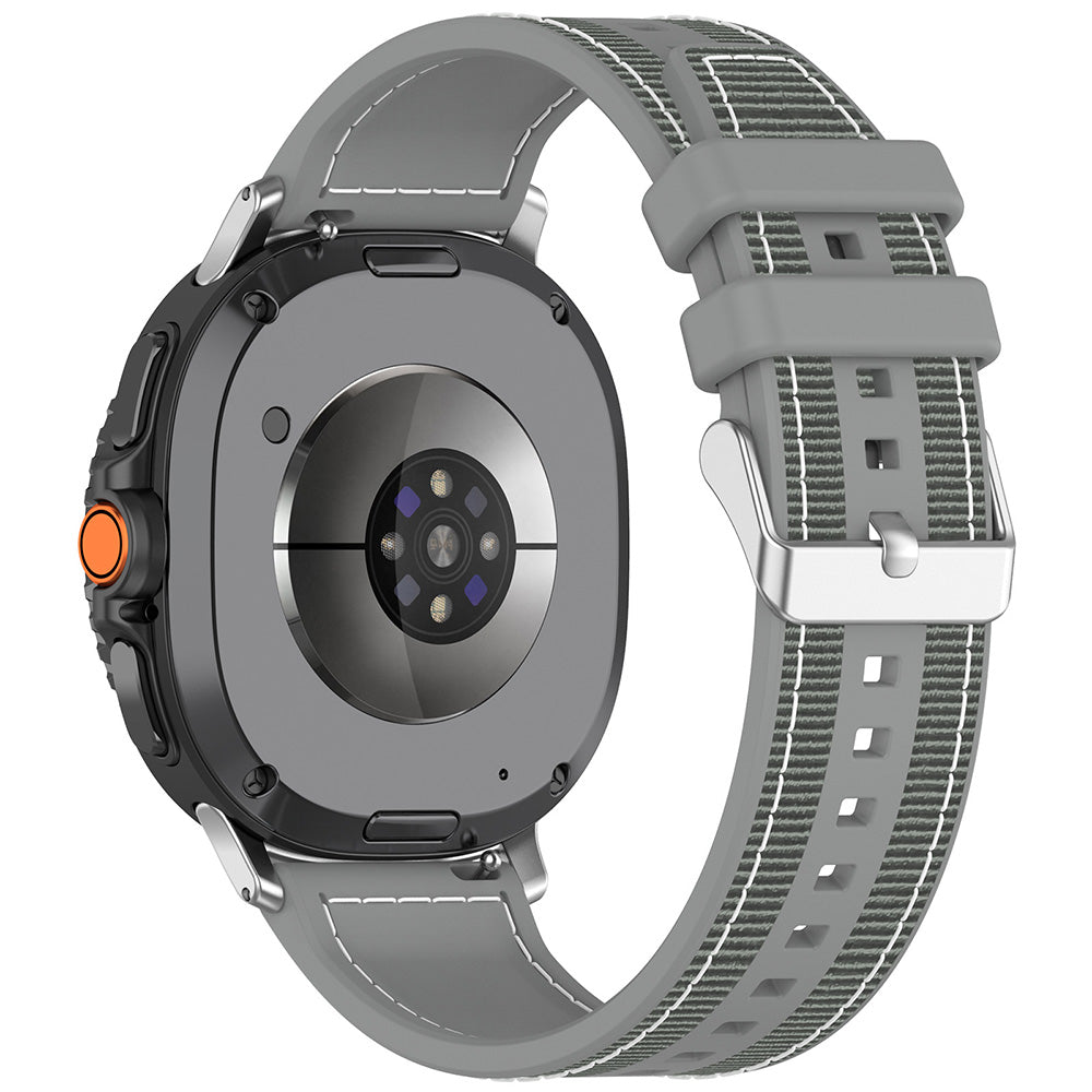 Cinturino Techsuit W051 per Samsung Galaxy Watch 8 Classic / Watch8 44mm / Watch 8 40mm, Grigio