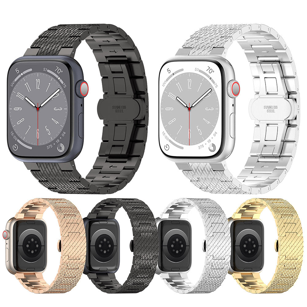 Techsuit W052 Strap for Apple Watch 42mm / 41mm / 40mm / 38mm Series, Black