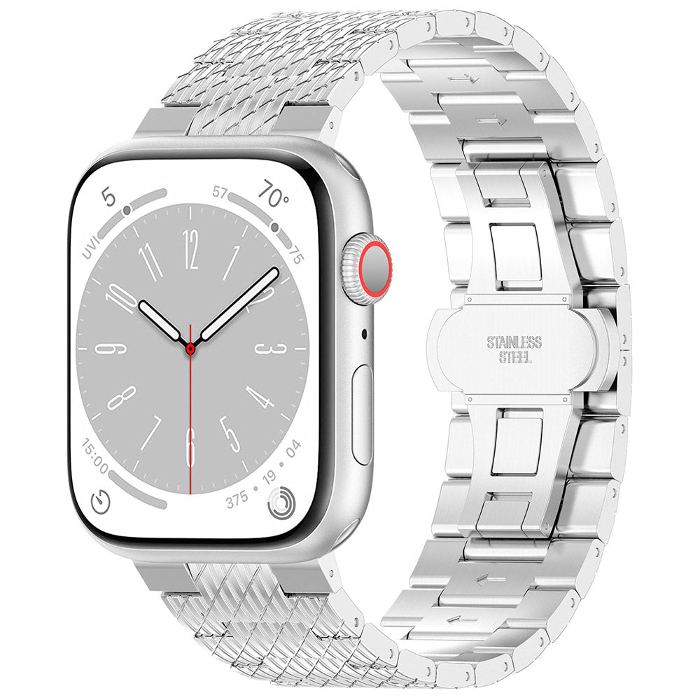 Cinturino Techsuit W052 per Apple Watch 49mm / 46mm / 45mm / 44mm / 42mm Series, Argento