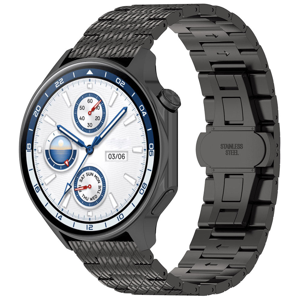 Techsuit W052 Strap for Huawei Watch / Xiaomi Watch Series, 22mm, Black