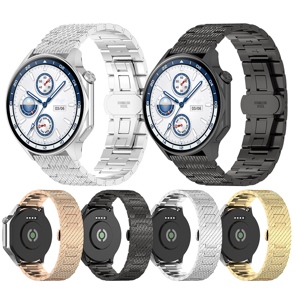 Cinturino Techsuit W052 per Samsung Galaxy Watch / Huawei Watch Series, 20mm, Nero