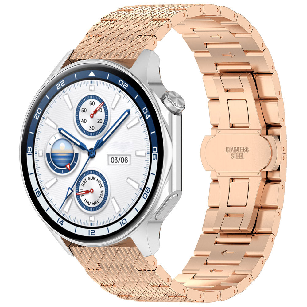 Cinturino Techsuit W052 per Samsung Galaxy Watch / Huawei Watch Series, 20mm, Oro Rosa