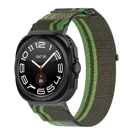 Cinturino Techsuit W054 per Samsung Galaxy Watch Ultra, Verde Scuro Grigio
