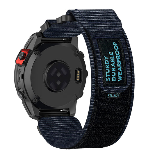 Cinturino Techsuit W057 per Garmin Instinct / Approach / Fenix Watch Series, 20mm, Blu Navy