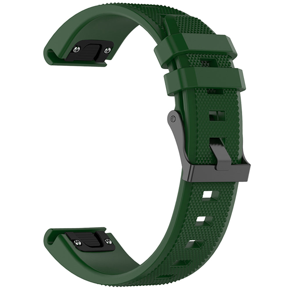 Cinturino Techsuit W058 per Garmin Instinct / Approach / Fenix Watch Series, 20mm, Verde Scuro