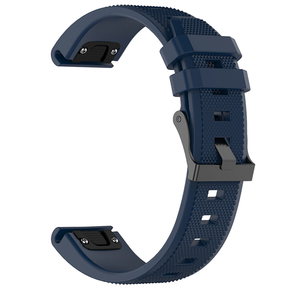 Cinturino Techsuit W058 per Garmin Watch Fenix / Forerunner Series, 22mm, Blu Navy