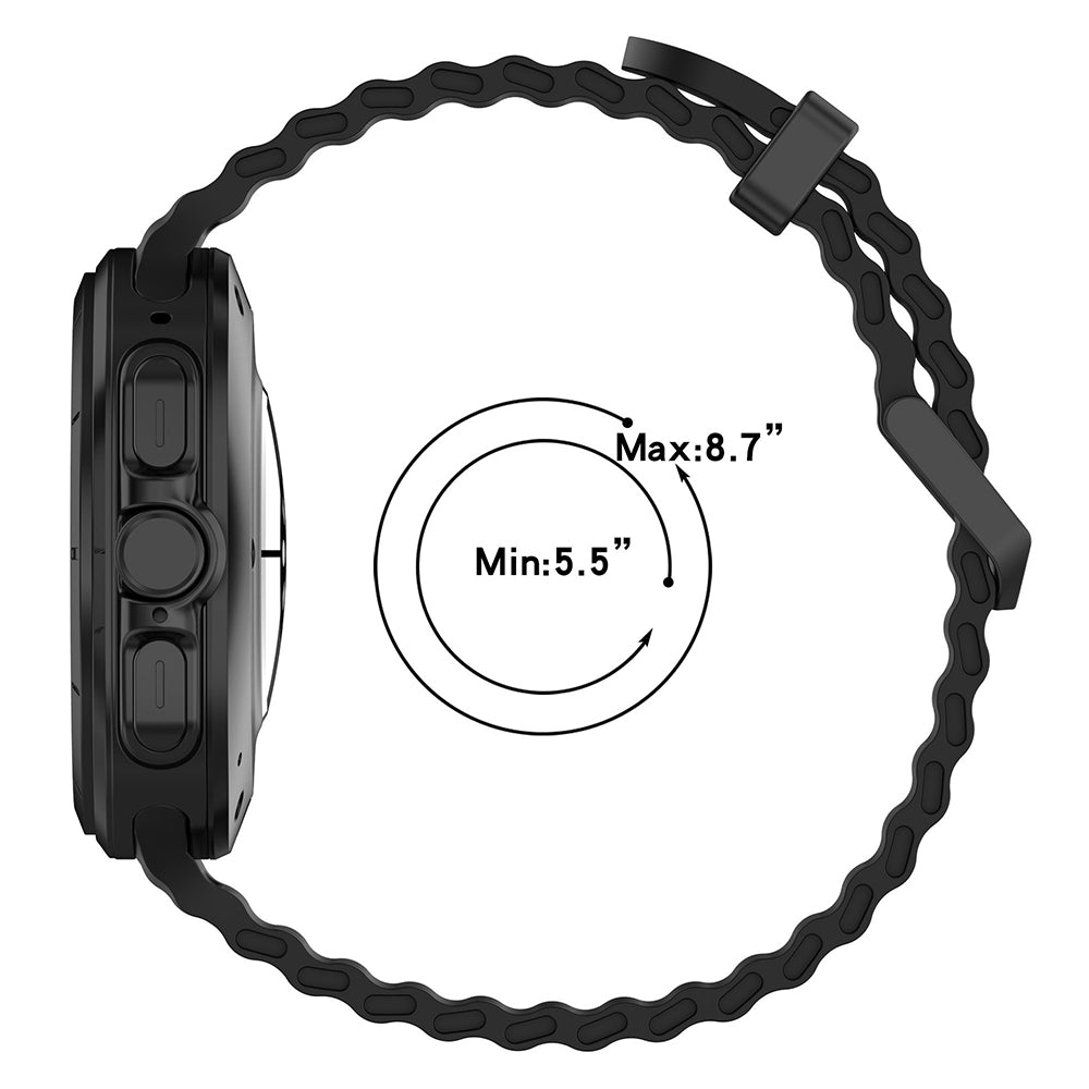 Cinturino Techsuit W062 per Samsung Galaxy Watch Ultra, Grigio