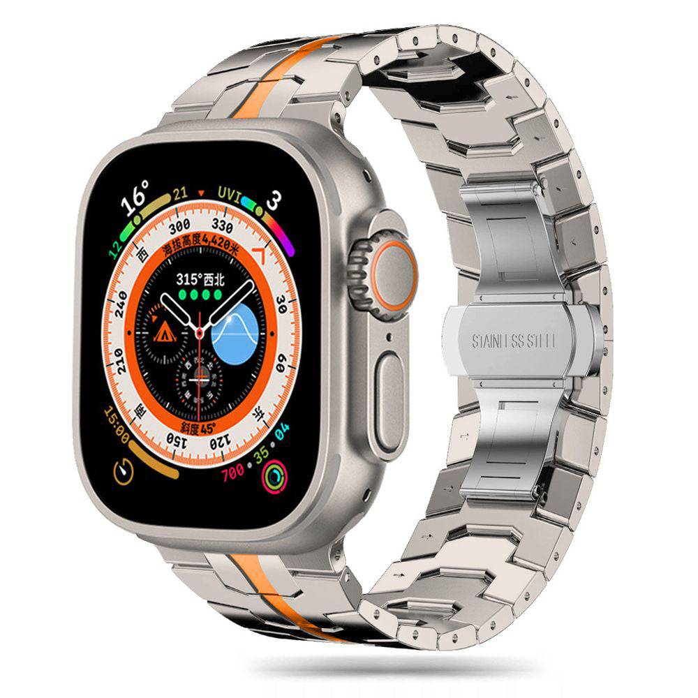 Cinturino Techsuit W063 per Apple Watch 49mm / 46mm / 45mm / 44mm / 42mm Series, Arancione