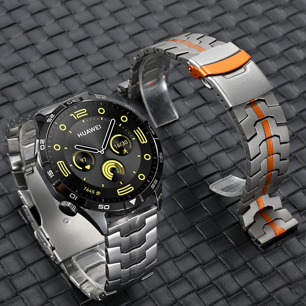 Cinturino Techsuit W063 per Huawei Watch / Xiaomi Watch Series, Argento