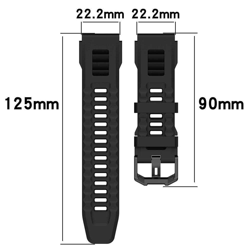Cinturino Techsuit W067 per Amazfit T-Rex Ultra, Nero