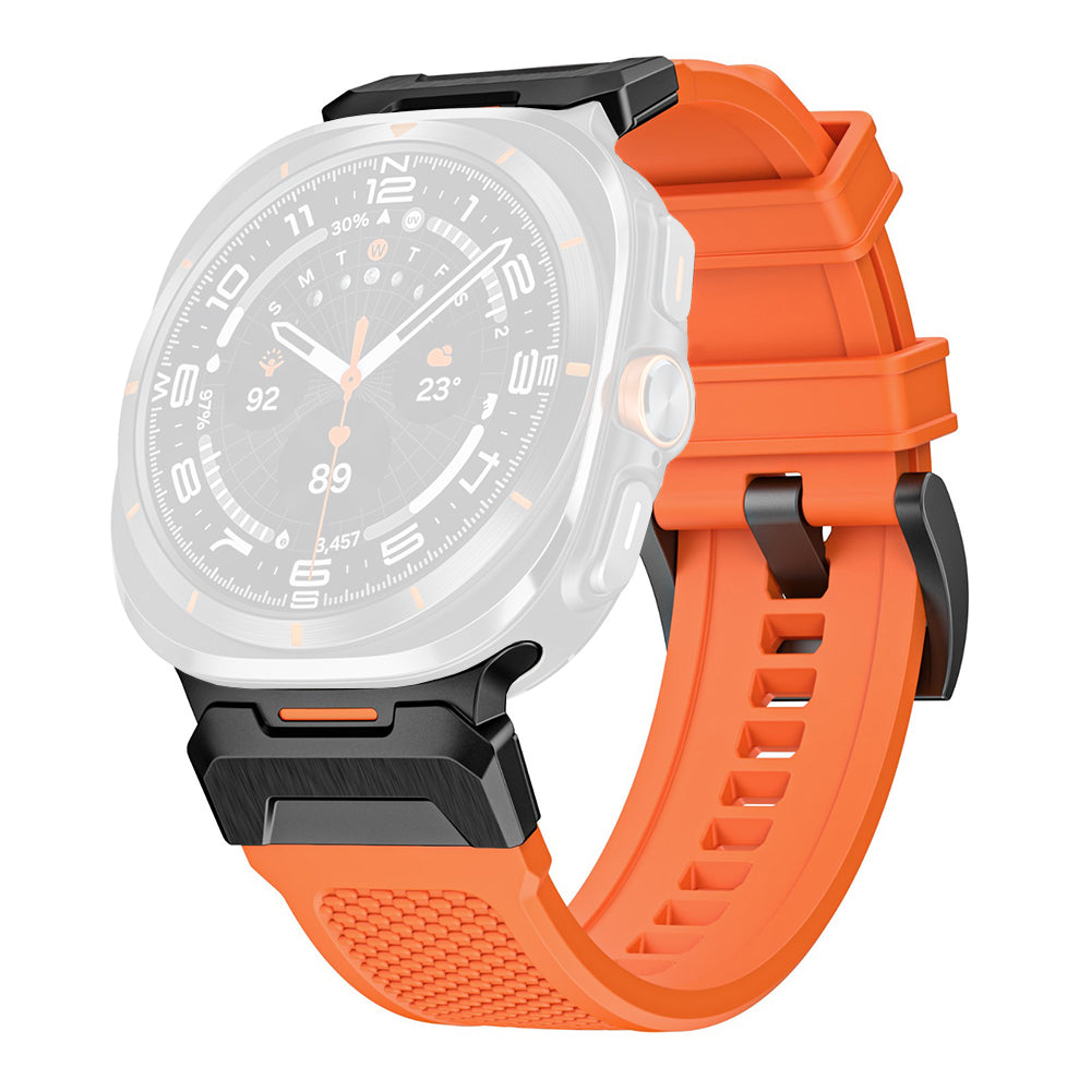 Cinturino Techsuit W068 per Samsung Galaxy Watch Ultra, Arancione Nero