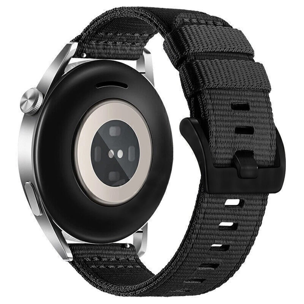 Cinturino Techsuit W070 per Samsung Galaxy Watch / Huawei Watch Series, 20mm, Nero