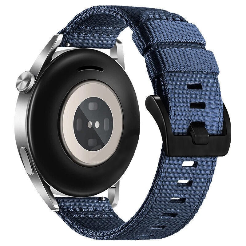 Cinturino Techsuit W070 per Samsung Galaxy Watch / Huawei Watch Series, 22mm, Blu navy