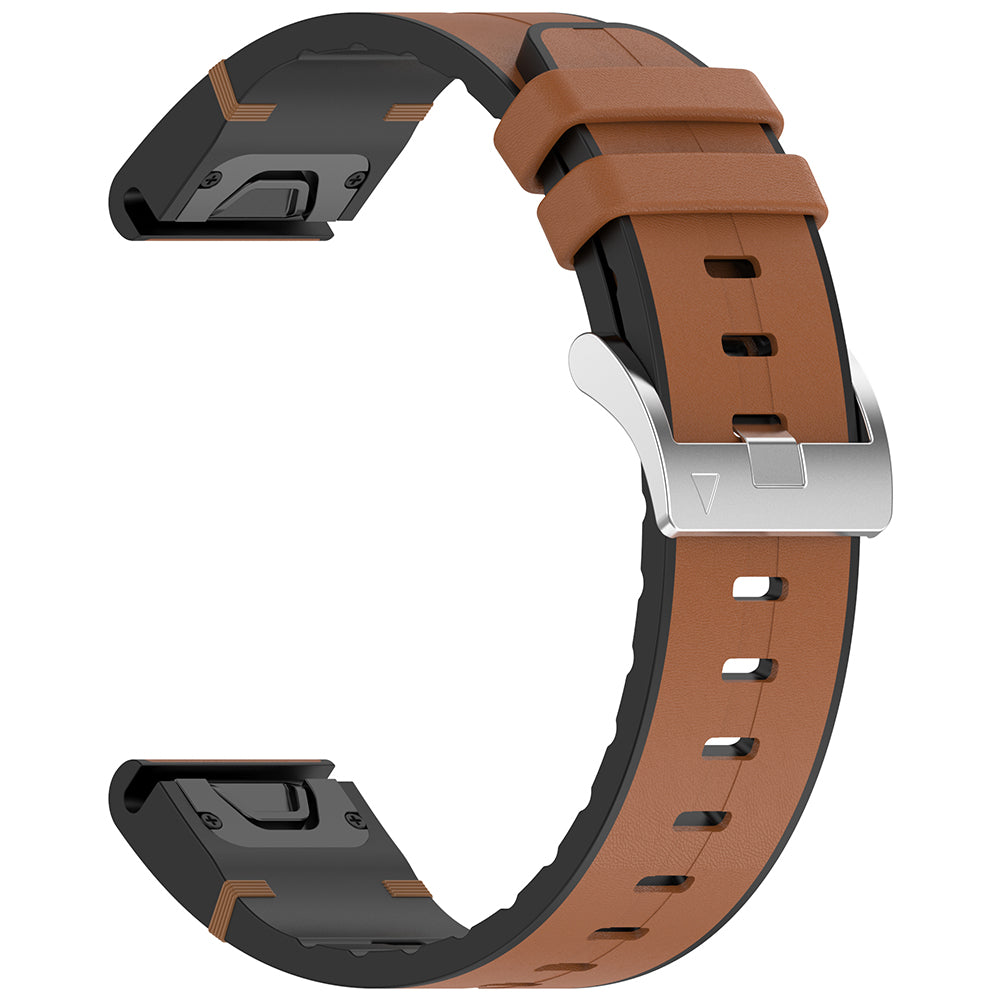 Cinturino Techsuit W071 per Garmin Watch Fenix / Forerunner Series, 22mm, Marrone
