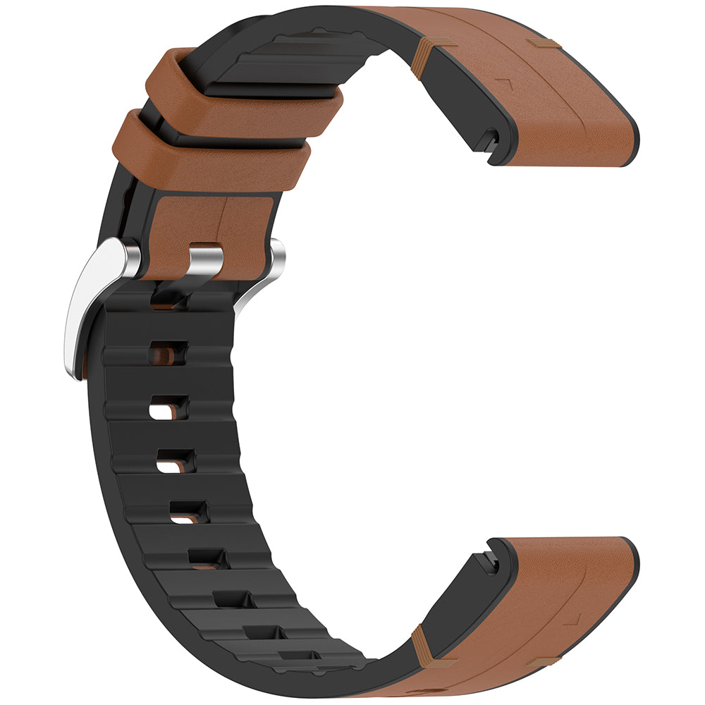 Cinturino Techsuit W071 per Garmin Watch Fenix / Forerunner Series, 22mm, Marrone