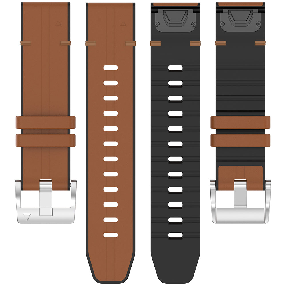 Cinturino Techsuit W071 per Garmin Watch Fenix / Forerunner Series, 22mm, Marrone