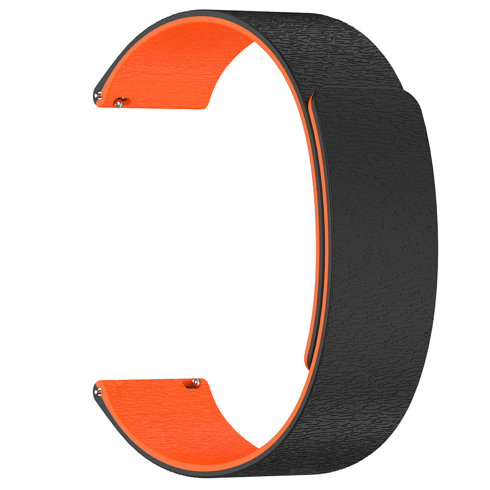 Cinturino Techsuit W074 per Samsung Galaxy Watch Series, 20mm, Nero Arancione