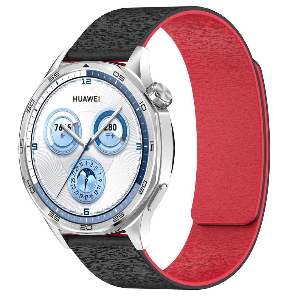 Cinturino Techsuit W074 per Samsung Galaxy Watch Series, 20mm, Nero Rosso