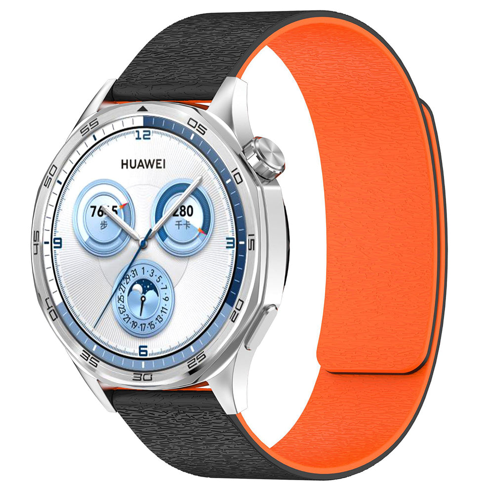 Cinturino Techsuit W074 per Samsung Galaxy Watch Series, 22mm, Nero Arancione