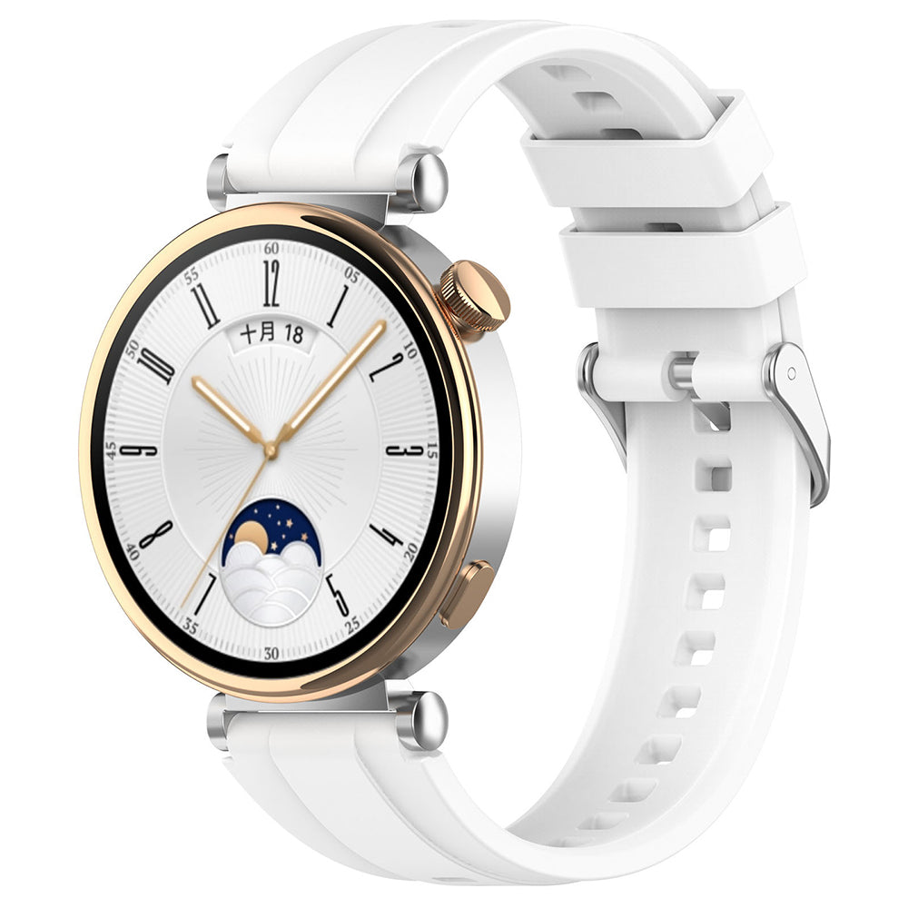 Cinturino Techsuit W075 per Huawei Watch / Garmin Watch Series, Bianco