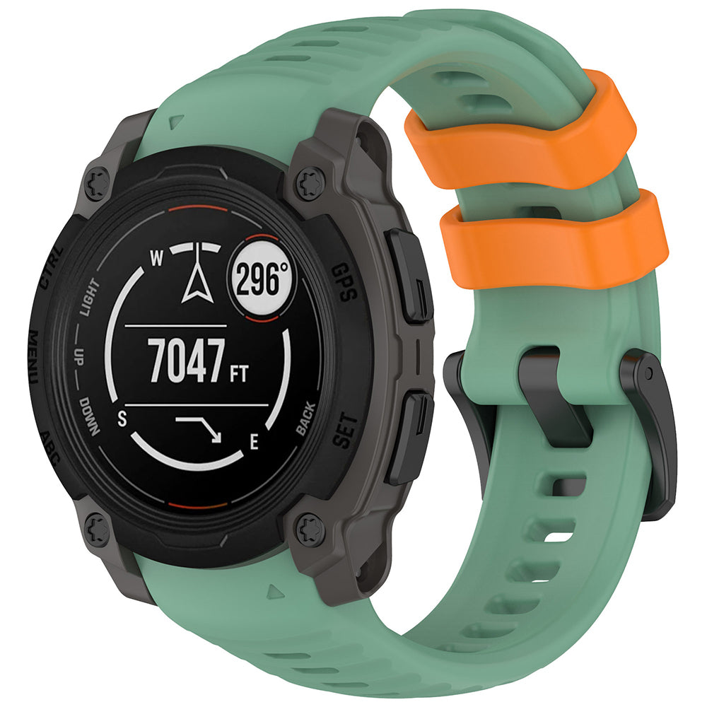 Cinturino Techsuit W076 per Garmin Instinct E 45mm, Verde Chiaro