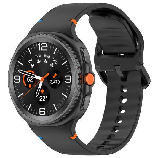 Cinturino Techsuit W079 per Samsung Galaxy Watch 8 Classic / Watch8 44mm / Watch 8 40mm, Nero