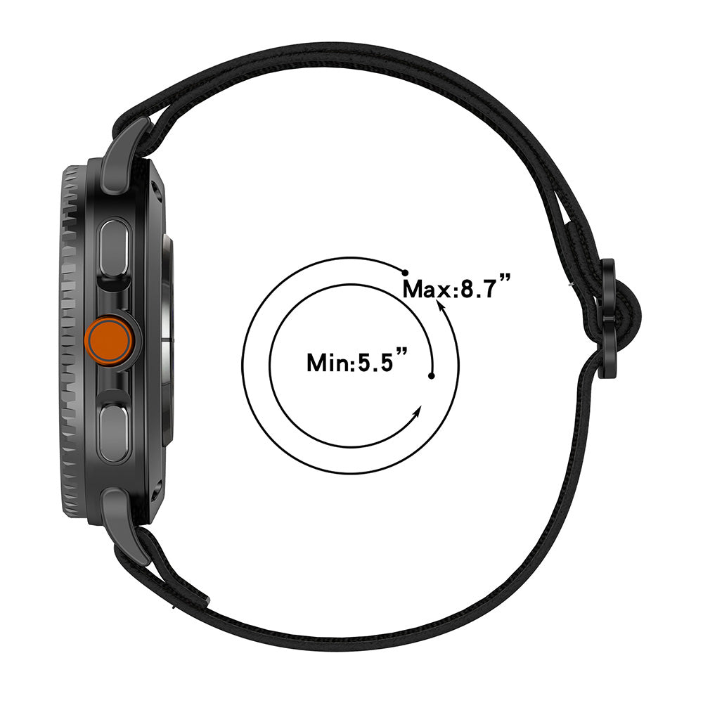 Cinturino Techsuit W080 per Samsung Galaxy Watch8 / Serie Watch8 Classic, Nero