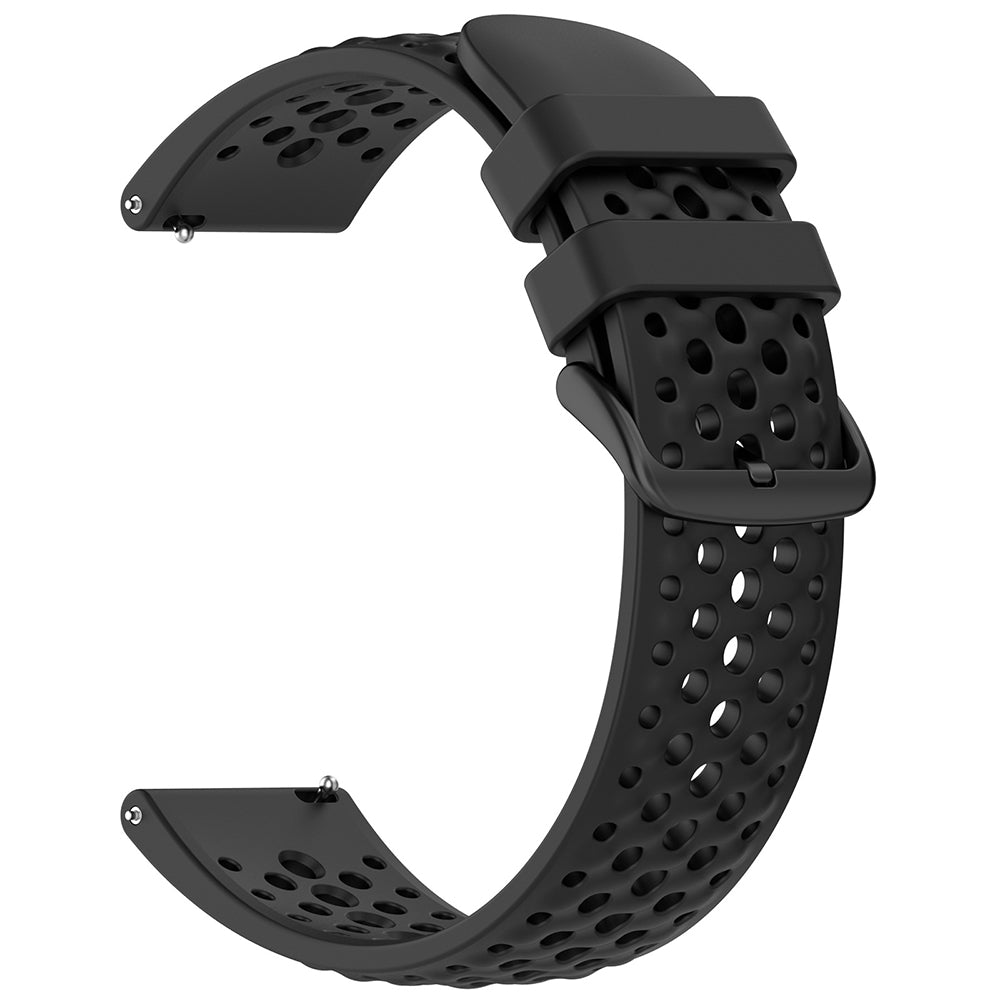 Cinturino Techsuit W083 per Amazfit Watch / Samsung Watch Series, 22mm, Nero