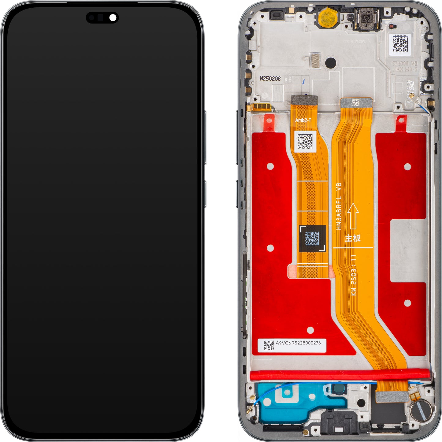 Display con Touchscreen Honor 400 Lite, con Cornice, Nero (Velvet Black), Service Pack 0235ANTF