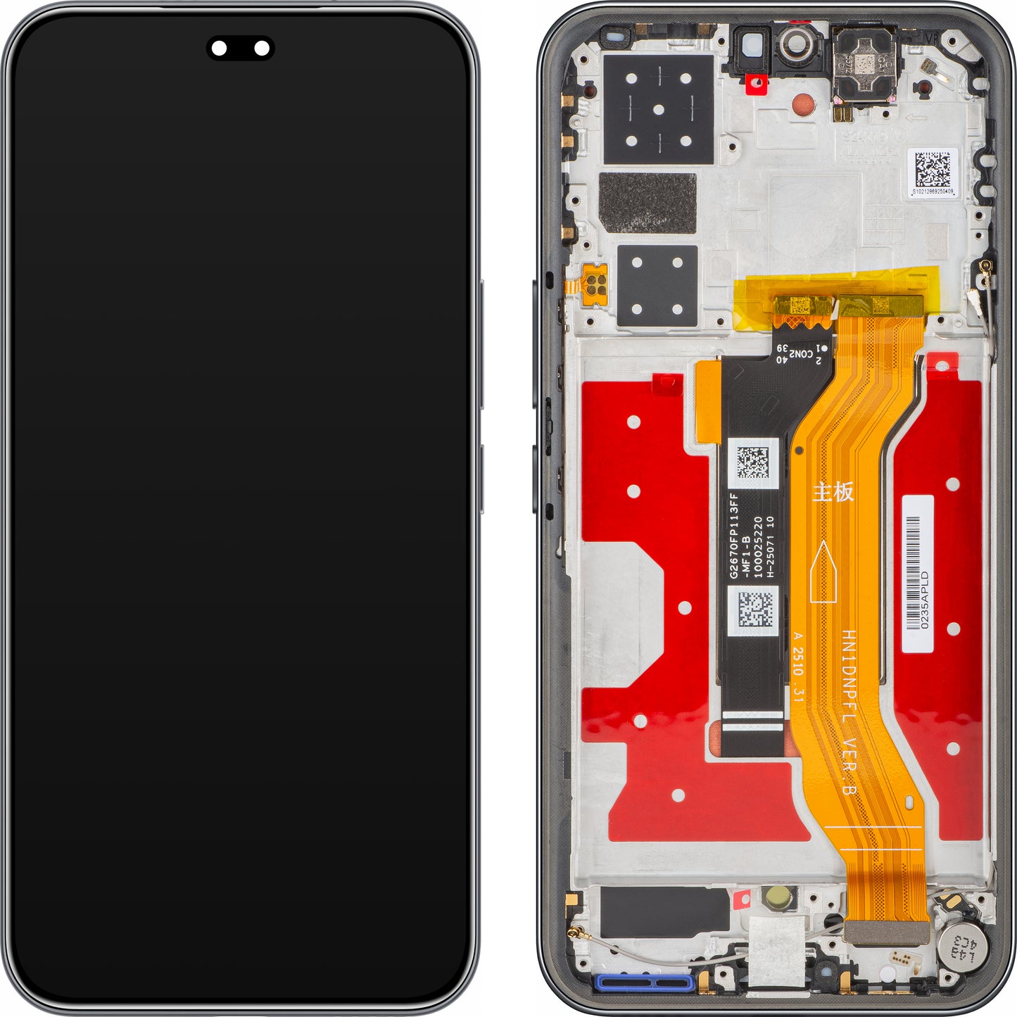 Display con Touchscreen Honor 400 Pro, con Cornice, Nero (Midnight Black), Service Pack 0235APFA