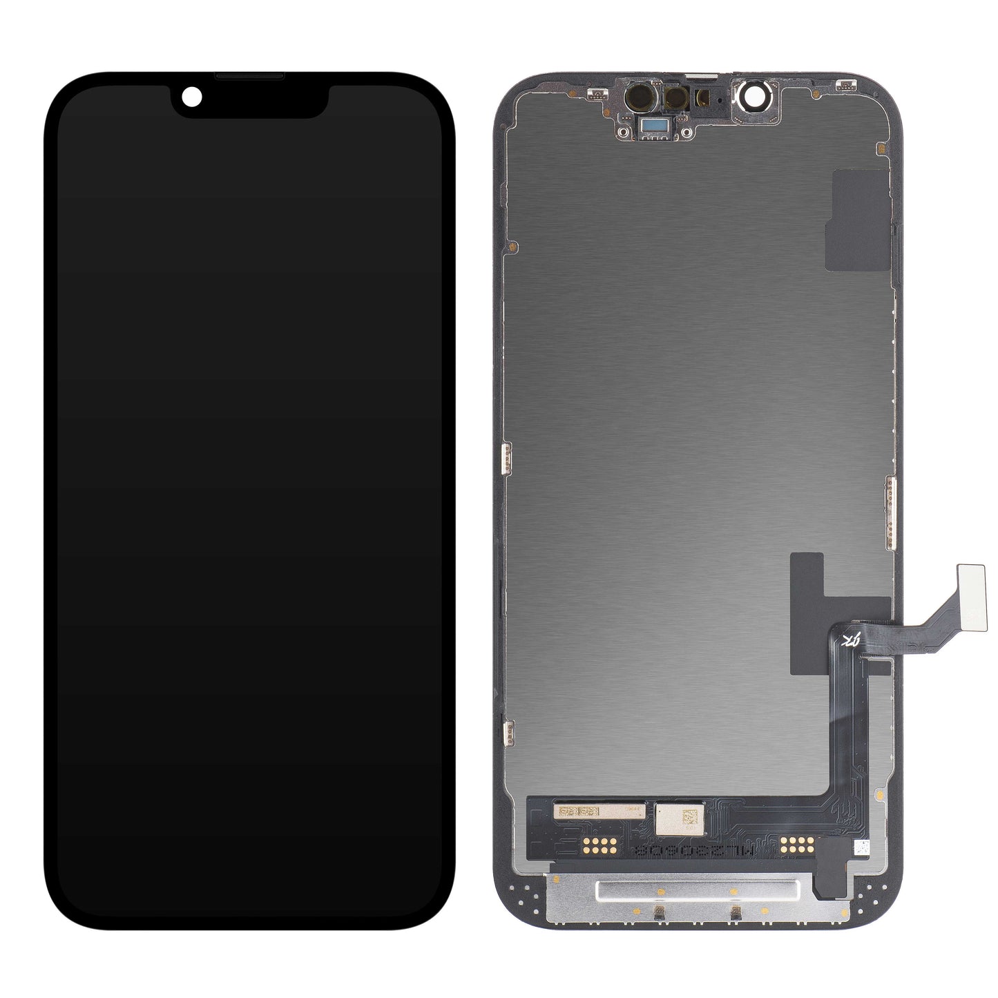 Display touchscreen JK per Apple iPhone 14, con cornice, versione In-Cell LCD, nero