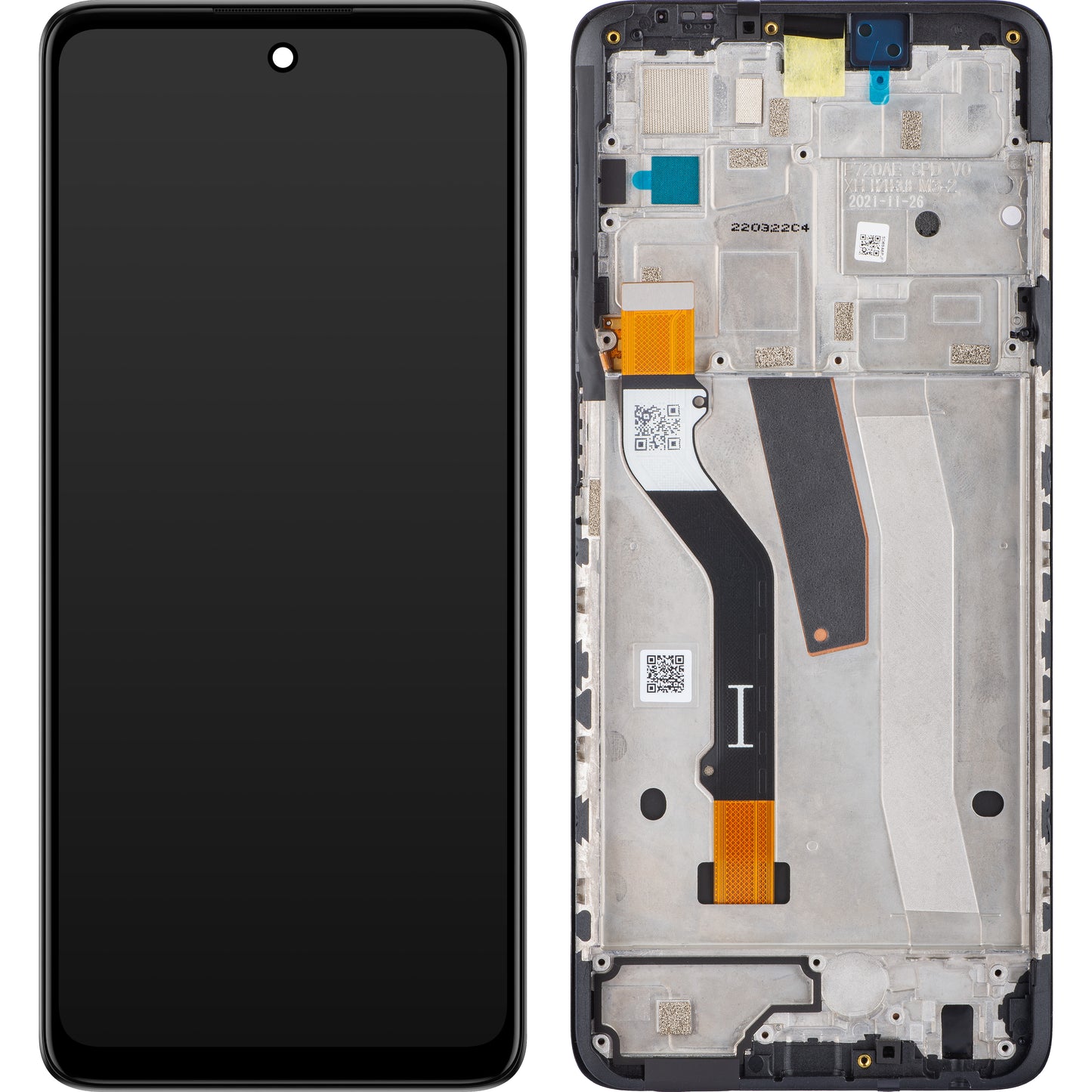 Motorola Moto Moto G51 5G Touchscreen Display, con cornice, nero, Service Pack 5D68C20028