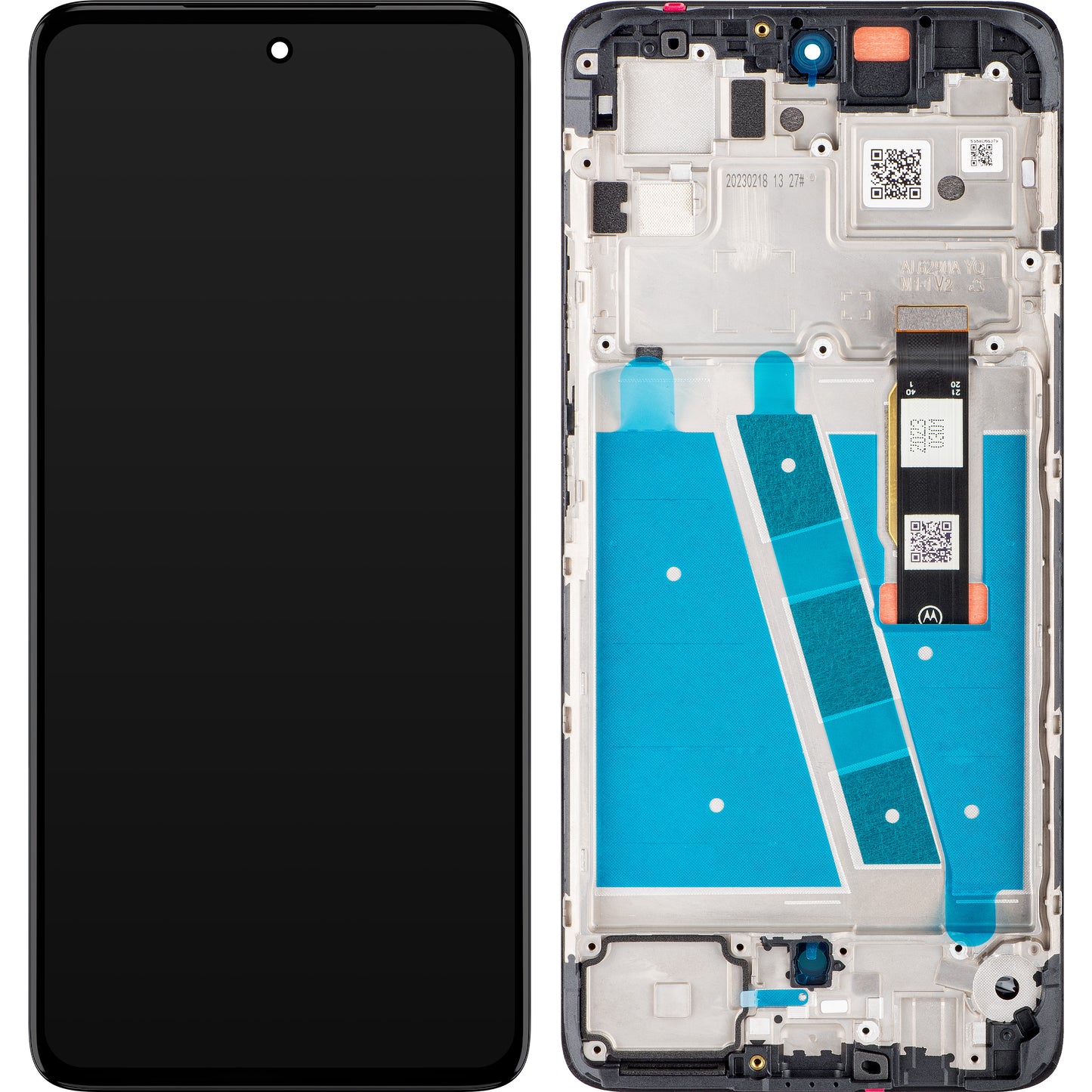 Motorola Moto Moto G72 Display touchscreen, con cornice, nero, Service Pack 5D68C21701