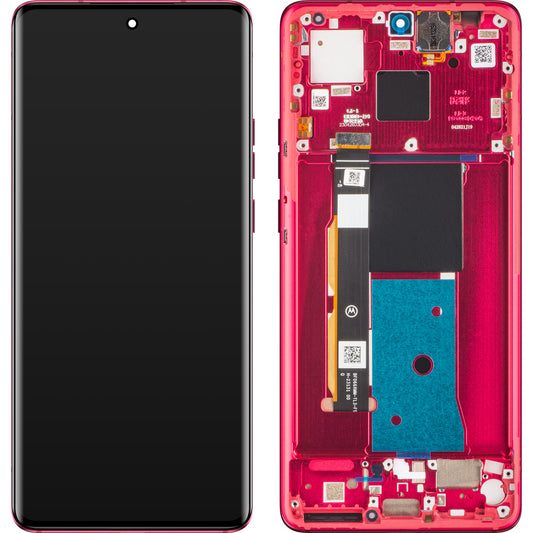 Display touchscreen Motorola Edge 40, con cornice, rosso (Viva Magenta), Service Pack 5D68C22712
