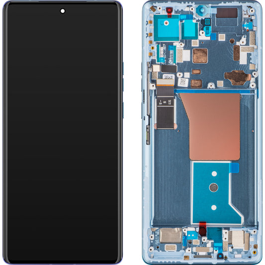 Display touchscreen Motorola Edge 40 Pro, con cornice, Lunar Blue, Service Pack 5D68C22011
