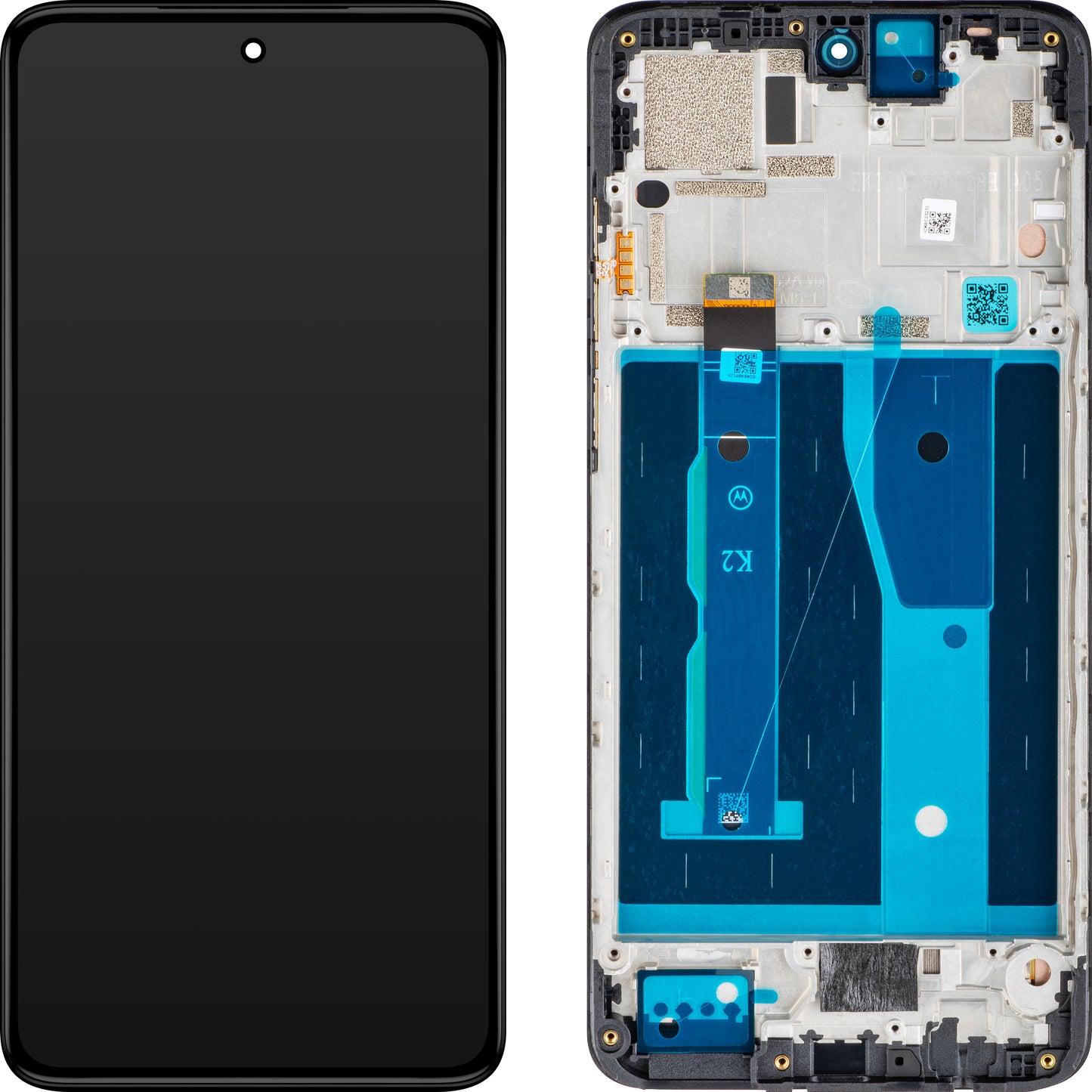 Display touchscreen Motorola Moto G84, con cornice, nero, Service Pack 5D68C23231