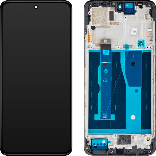 Display touchscreen Motorola Moto G84, con cornice, nero, Service Pack 5D68C23231