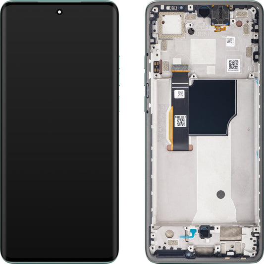 Display touchscreen Motorola Edge 40 Neo, con cornice, versione L3, colore turchese (mare), Service Pack 5D68C23159
