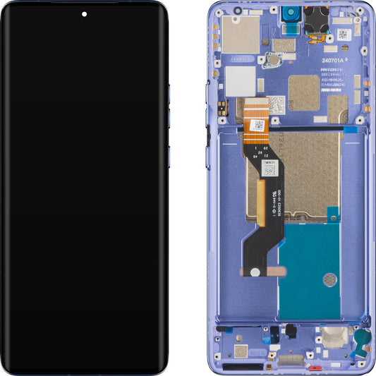 Display touchscreen Motorola Edge 50 Pro, con cornice, viola (Luxe Lavender), Service Pack 5D68C24093