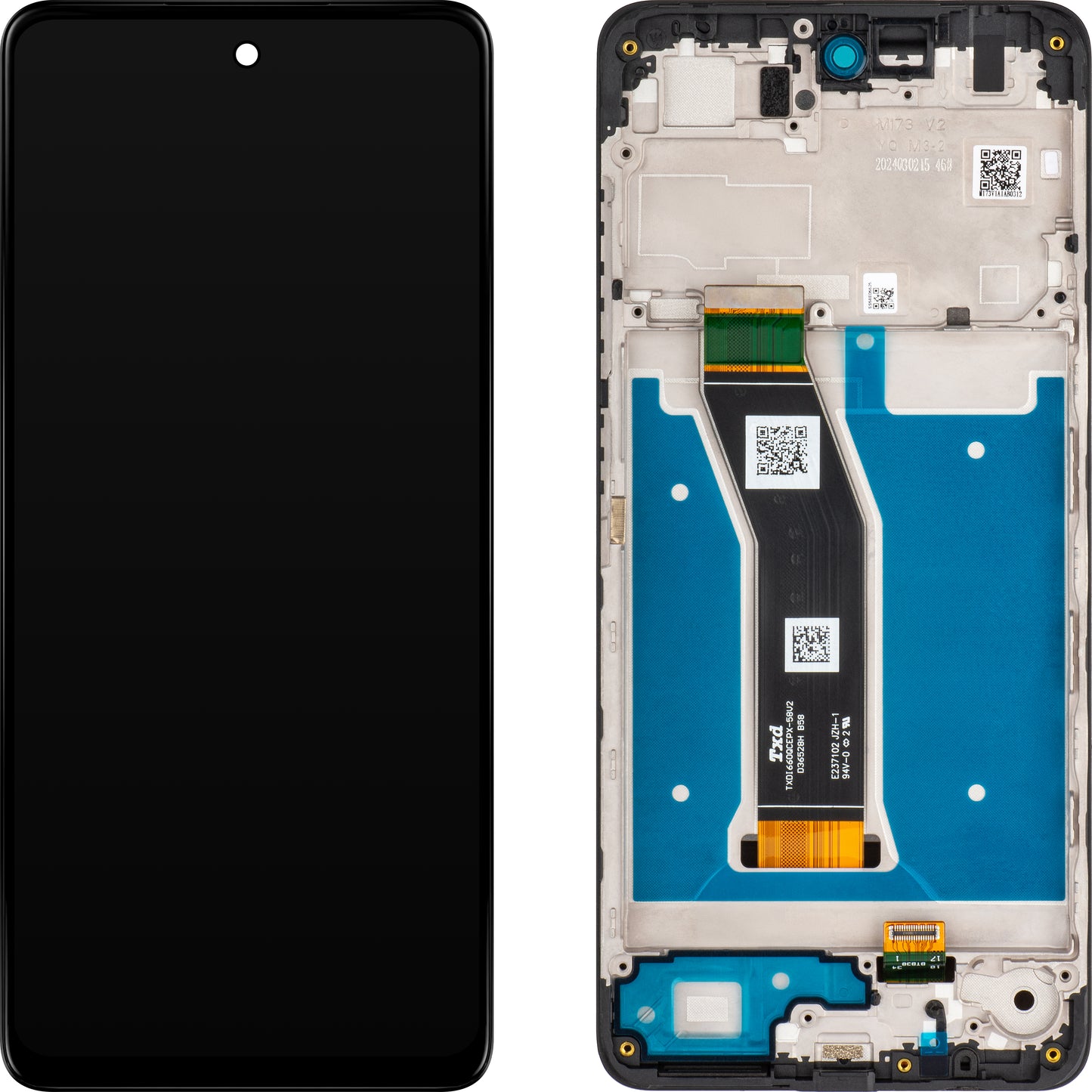 Display touchscreen Motorola Moto G04, con cornice, nero, Service Pack 5D68C23890