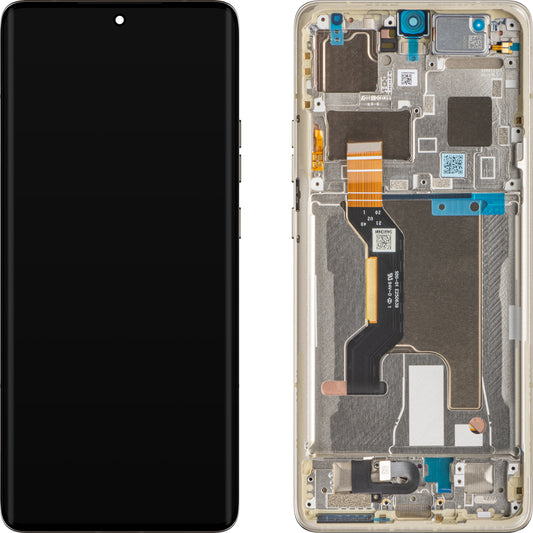 Display touchscreen Motorola Edge 50 Ultra, con cornice, beige (legno nordico), Service Pack 5D68C24484